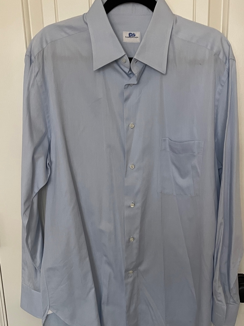 Ermenegildo Zegna Light Blue Cotton Dress Shirt